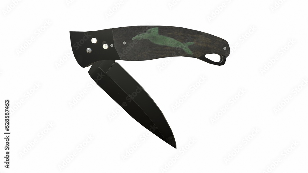 Obraz premium A professional isolated kitchen knife on a white background.