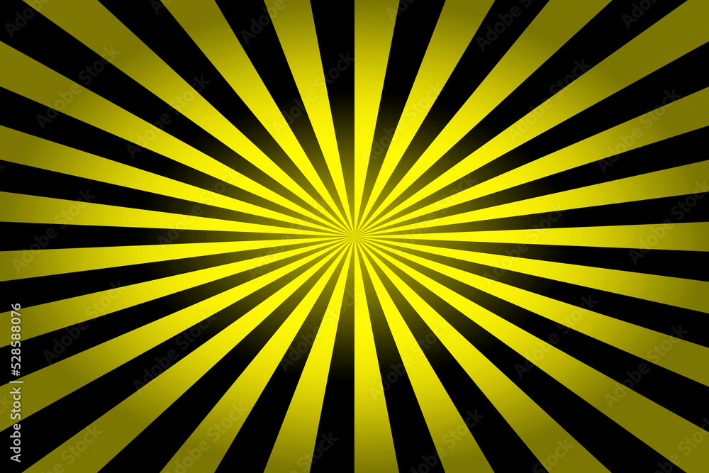 Obraz premium Yellow - Black Starburst Background