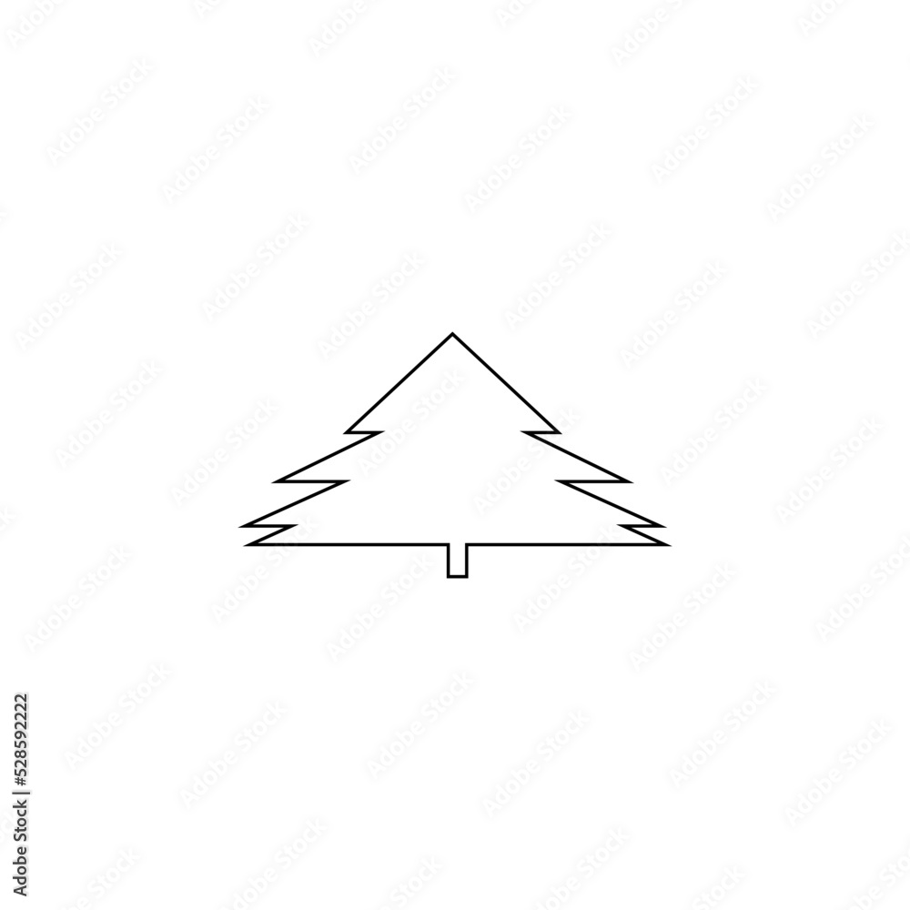 christmas fir tree icon vector christmas fir tree icon vector