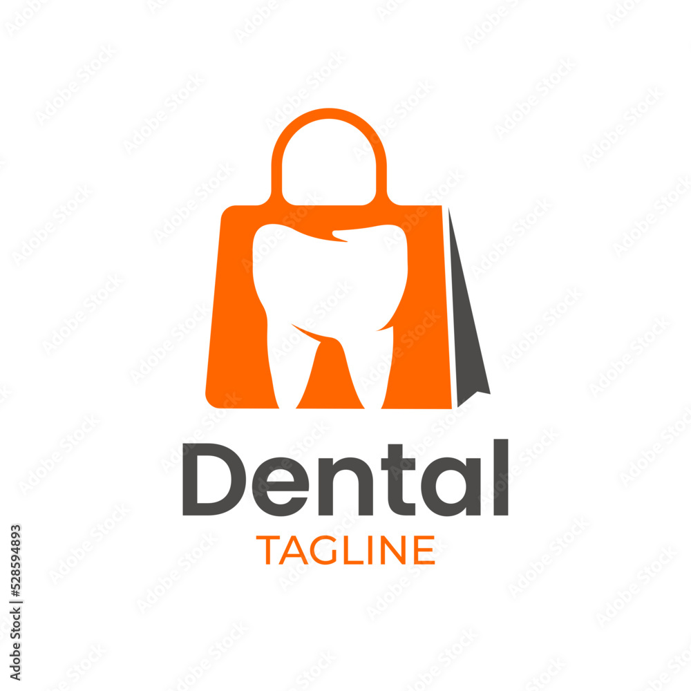 Minimalist Dental Shop Logo Minimalist Dental Shop Logo