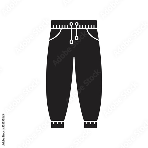 Pants icon design, isolated on white background. vector illustration.