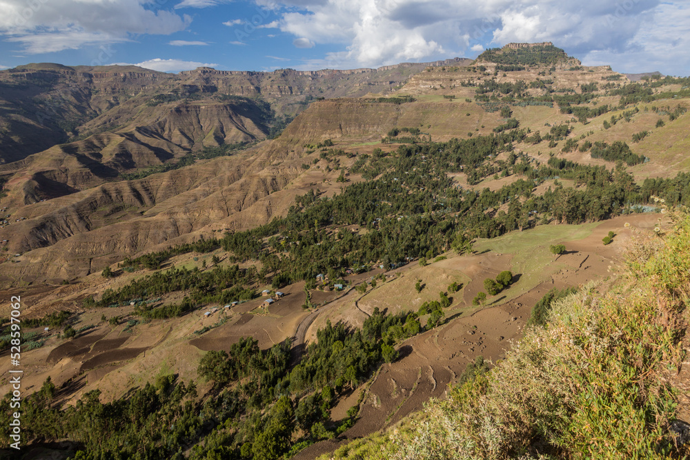 Rural landscape near Lalibela, Ethiopia