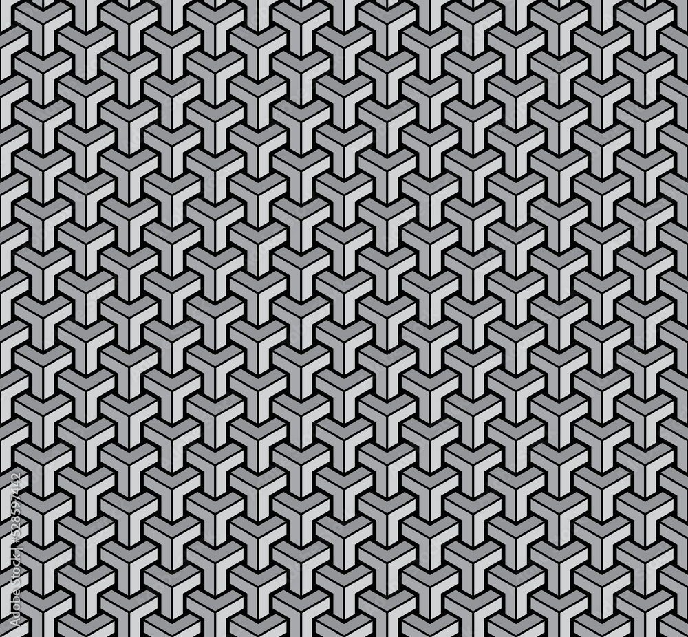Modern geometric seamless pattern stylish texture with repeating straight lines Modern geometric seamless pattern stylish texture with repeating straight lines