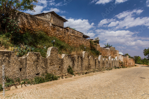 Fortification walls of the old town in Harar, Ethiopia