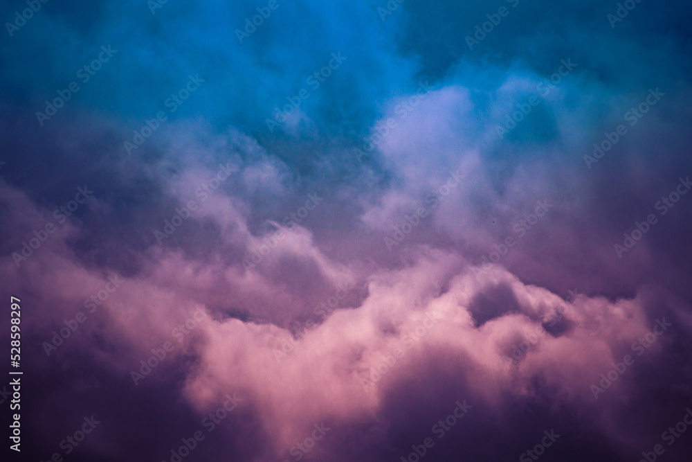 blue and purple sky blue and purple sky