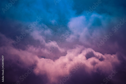 blue and purple sky 