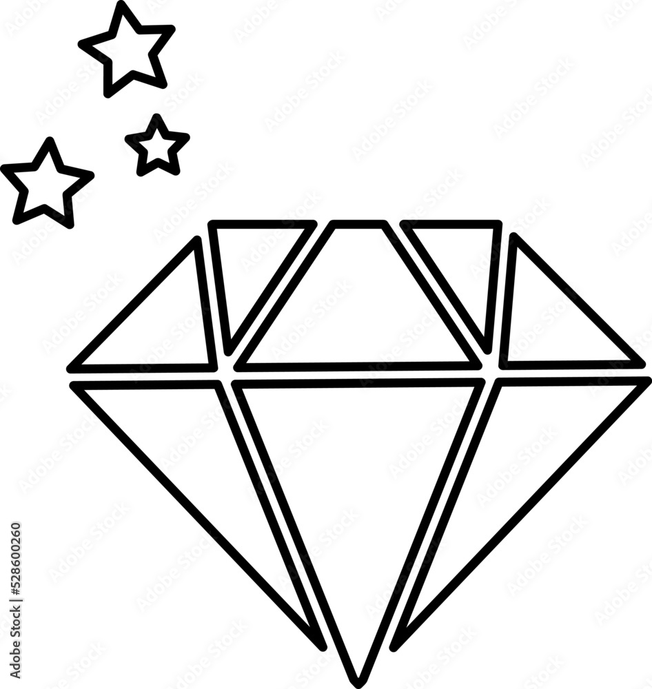 Diamond vector icon illustration on white background..eps Diamond vector icon illustration on white background..eps