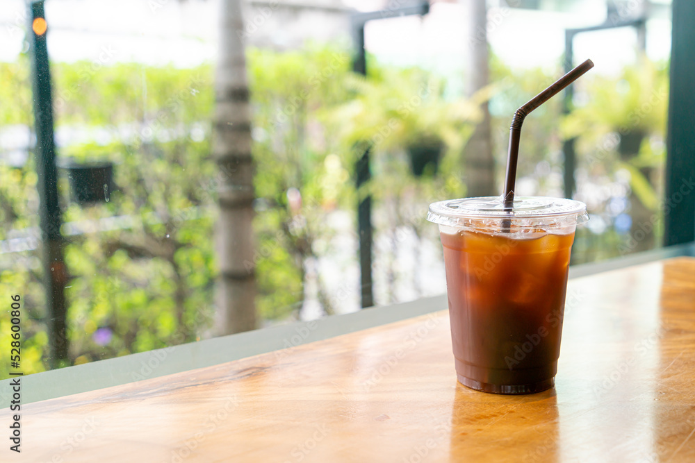 iced americano coffee or long black coffee iced americano coffee or long black coffee