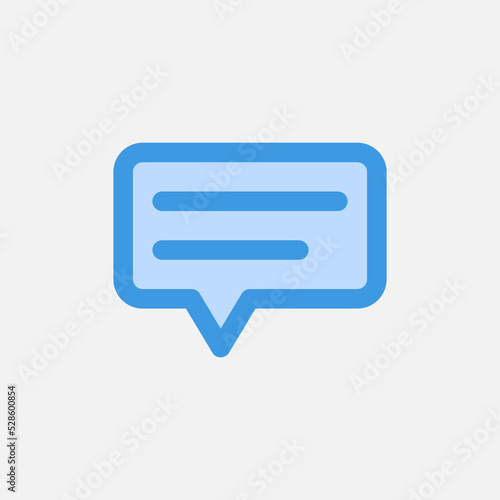 Free Download Chat icon in blue style about user interface, use for website mobile app presentation - GFXLoad