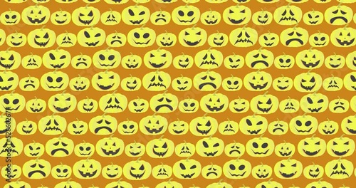 Pumpkin Pattern, Happy Halloween, Scary