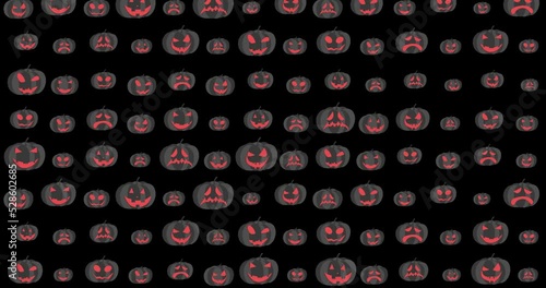 Pumpkin Pattern, Happy Halloween, Scary