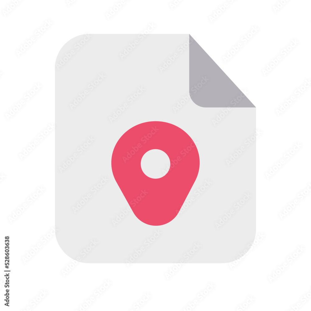 Files Location Icon with Flat Style Files Location Icon with Flat Style