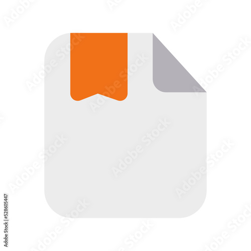 Bookmark Files Icon with Flat Style