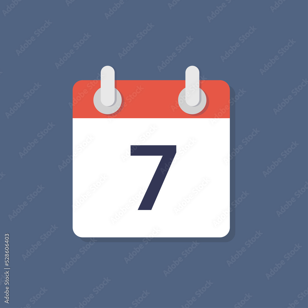 Fototapeta premium Colendar illustration day