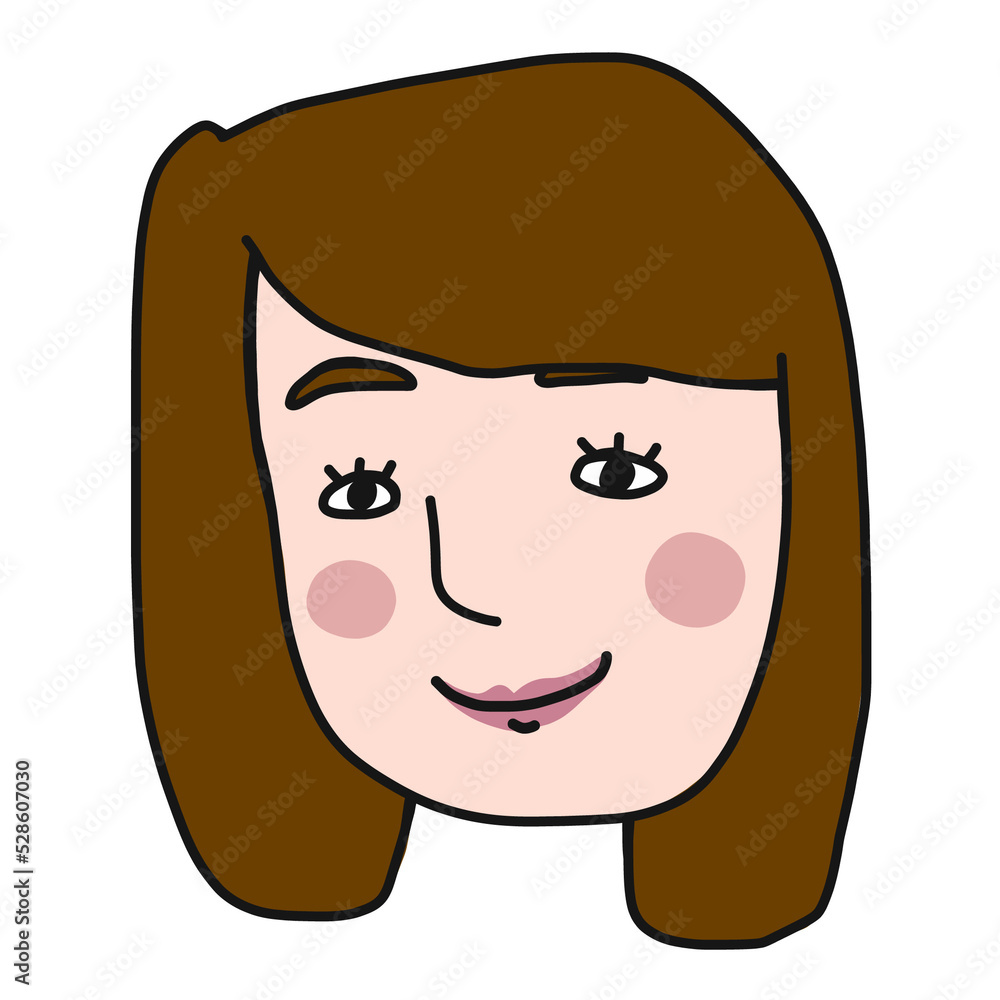 People face cartoon doodle illustration People face cartoon doodle illustration