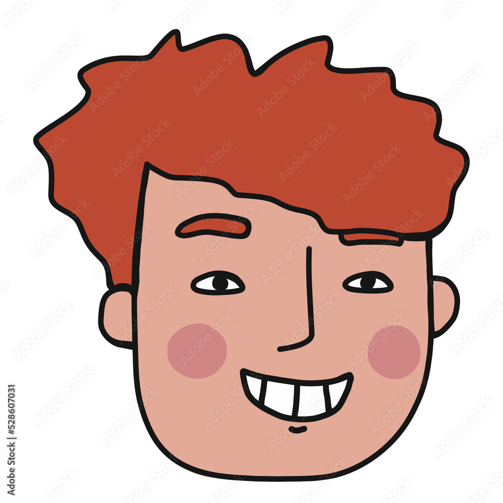 People face cartoon doodle illustration People face cartoon doodle illustration