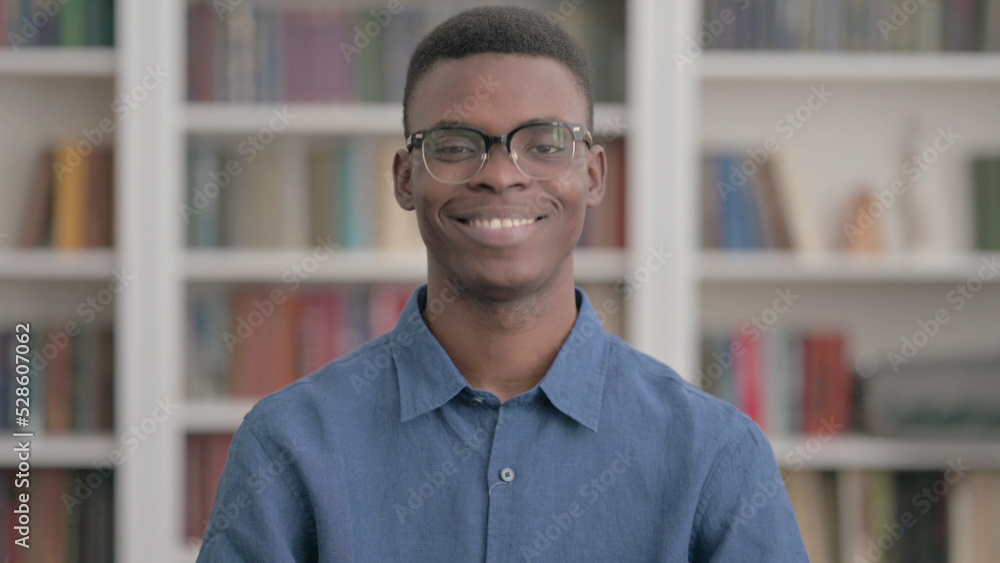 Young African Man Shaking Head as Yes Sign, Approval Young African Man Shaking Head as Yes Sign, Approval