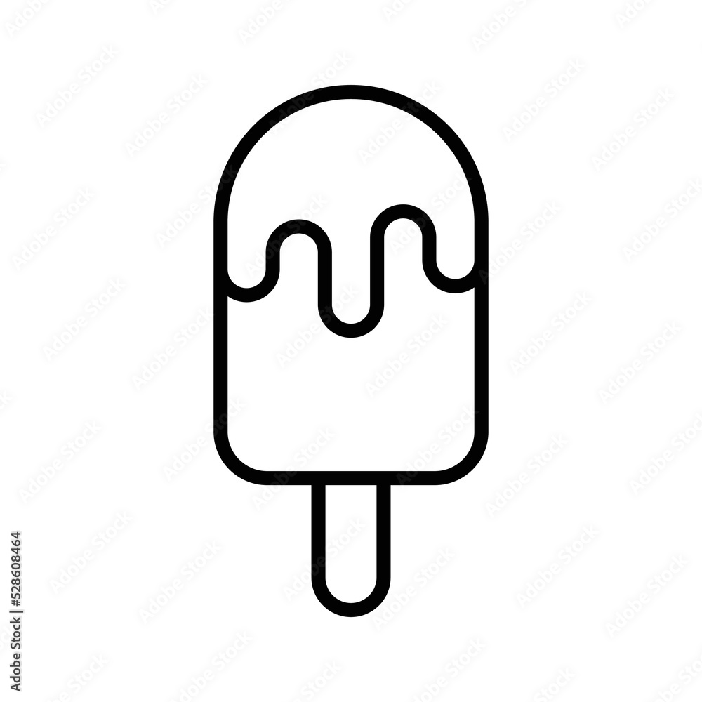 ice cream icon vector design template in white background