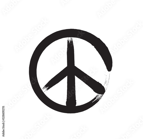 peace symbol icon. vector illustration