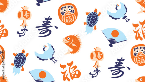 縁起物アイテムのパターン