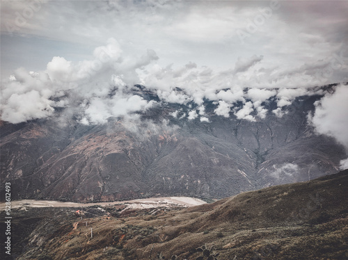 clouds over the chicamocha canyon photo