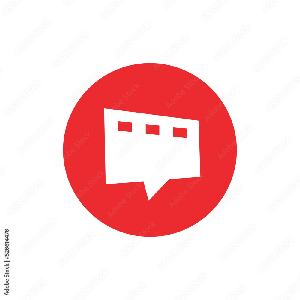Movie talk logo icon, movie news logo concept, film forum logo vector