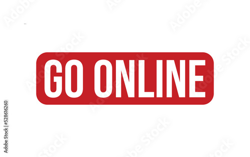 Go Online Rubber Stamp Seal Vector