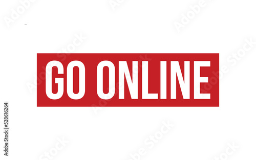 Go Online Rubber Stamp Seal Vector