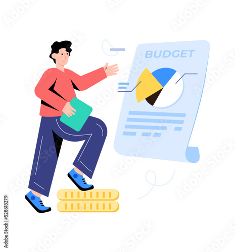 Ecommerce concept, online order flat vector 