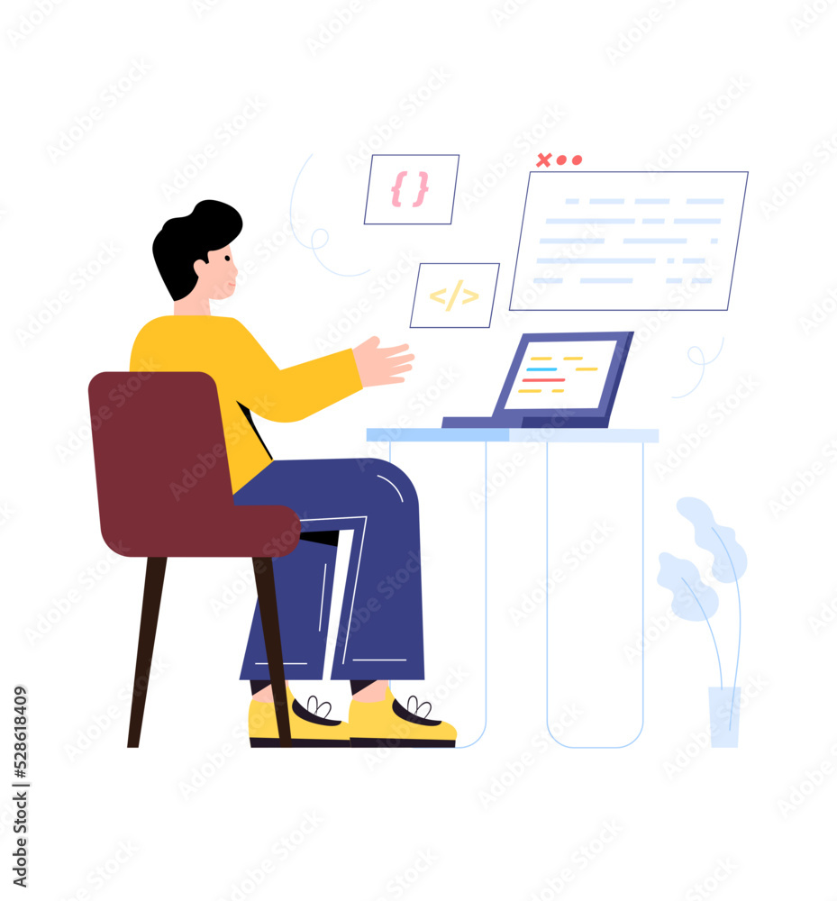 Check this flat illustration of business meeting Check this flat illustration of business meeting