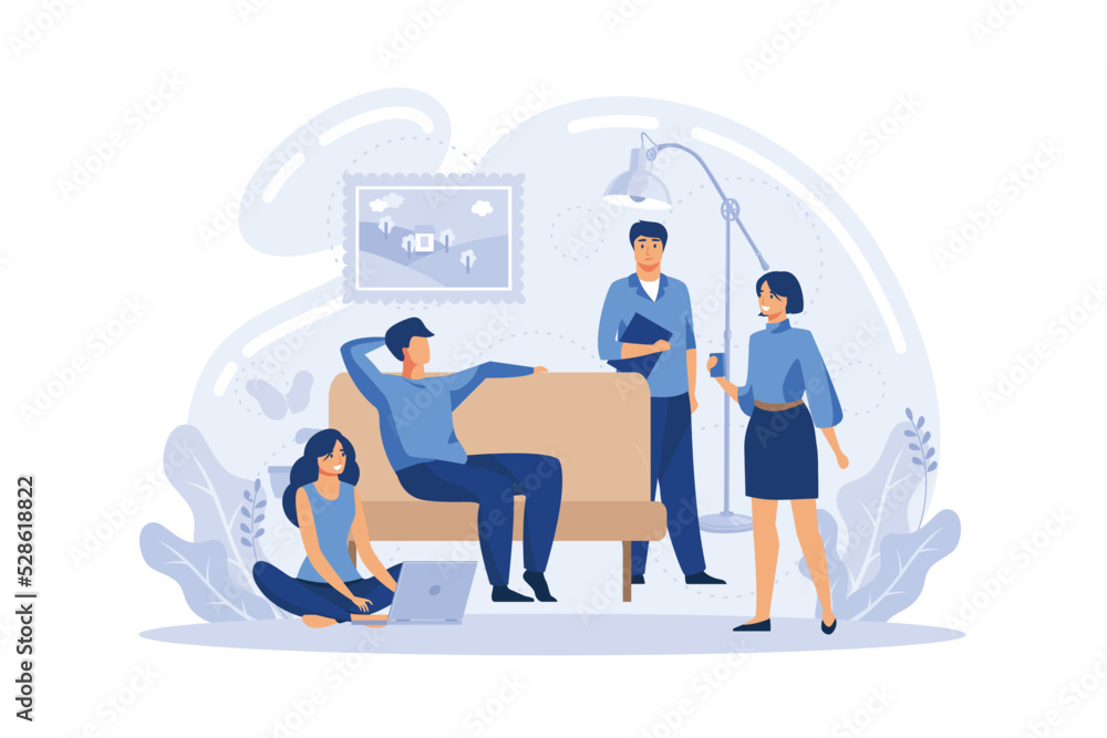 Group of friends sitting at the table talking, drinking coffee and tea, tiny people. Friends meeting, cheer up friend, friendship support concept. flat vector modern illustration Group of friends sitting at the table talking, drinking coffee and tea, tiny people. Friends meeting, cheer up friend, friendship support concept. flat vector modern illustration