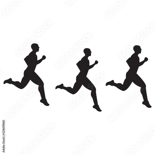 man running icon vector illustration
