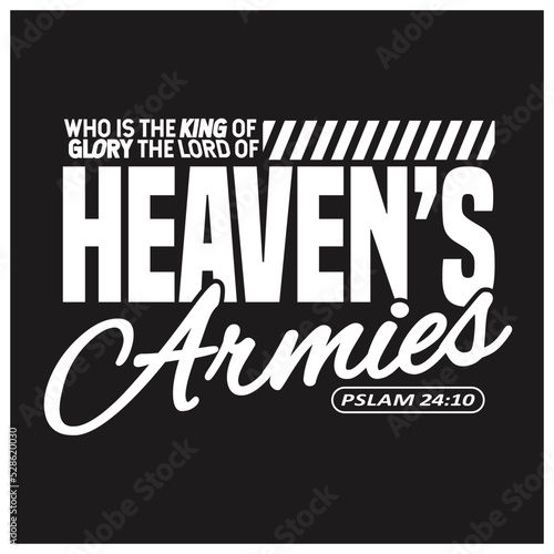 the lord of heavens armies psalm Christian streetwear style typography design