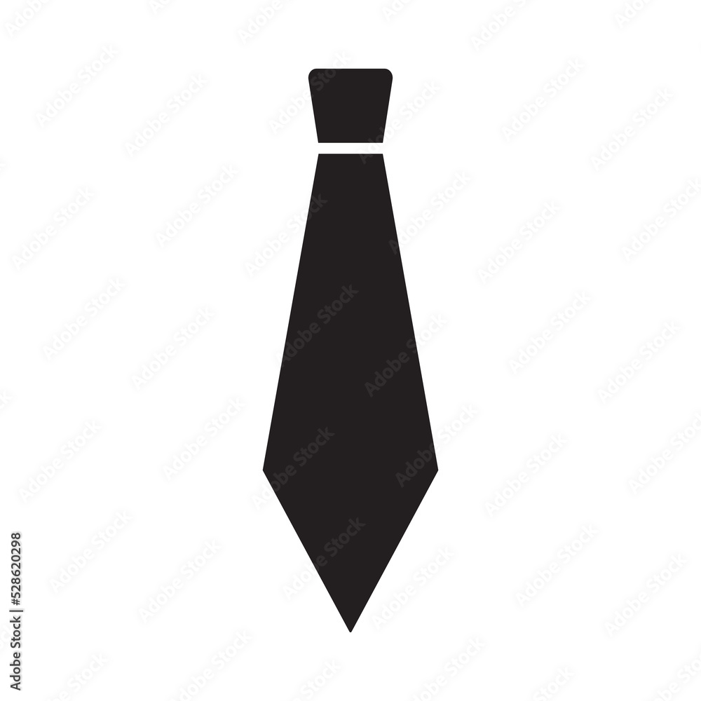 Necktie icon isolated on white background