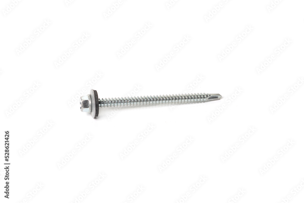 Self-tapping screws isolated on a white background. Self-tapping screws isolated on a white background.