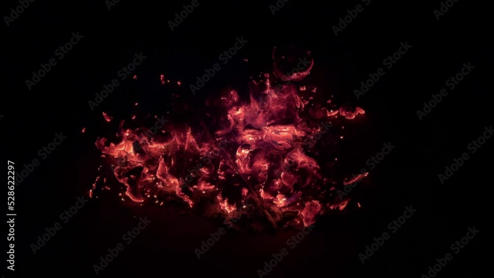 Embers Glowing And Dying In A Firepit Embers Glowing And Dying In A Firepit
