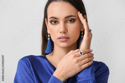 Beautiful young woman with ...