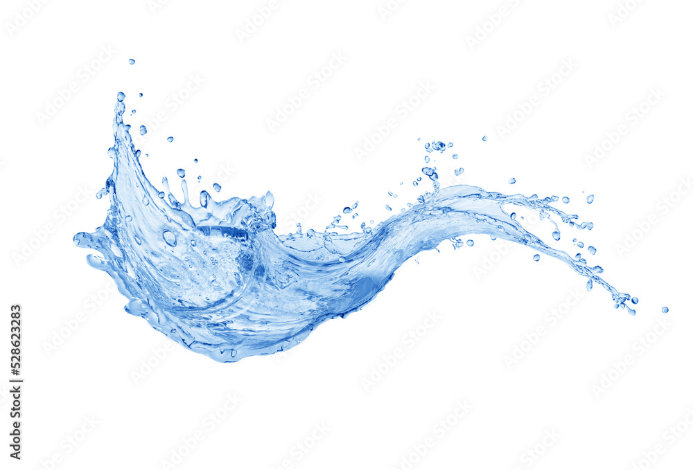 Water splash, water splash isolated on white background, water Water splash, water splash isolated on white background, water