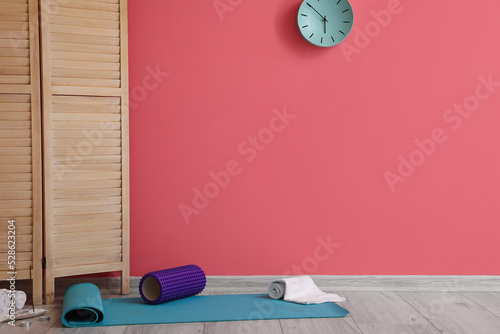 Foam roller and clean towel...