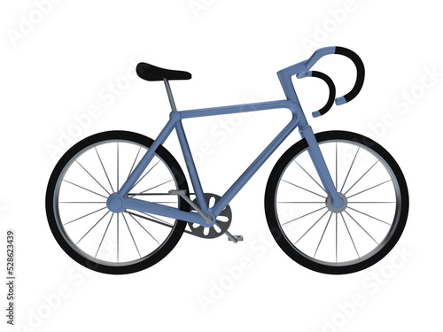 3d render illustration of retro style bicycles Isolating on white © hafakot