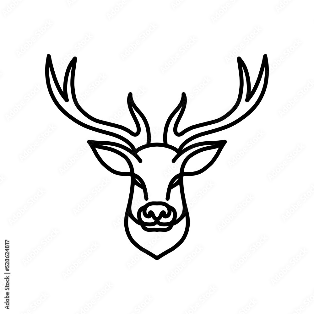 deer for animal head illustration, zoo and farms animal icons, nature icons set deer for animal head illustration, zoo and farms animal icons, nature icons set