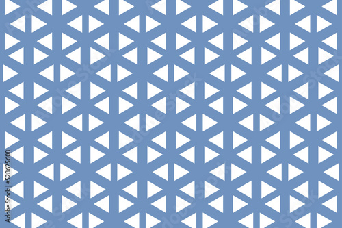 Abstract blue and white minimalism triangle geometric background pattern.