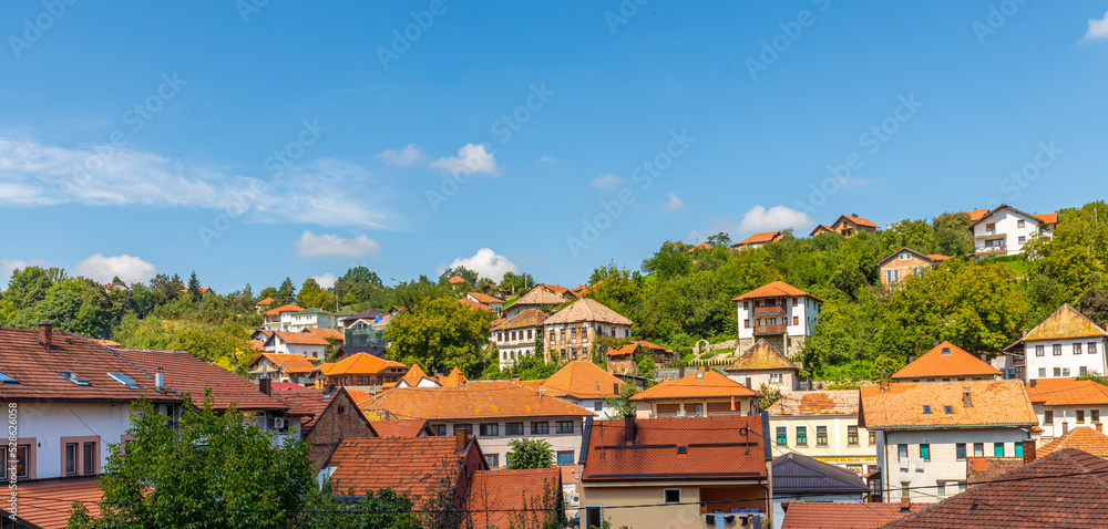 View of the town Tešanj