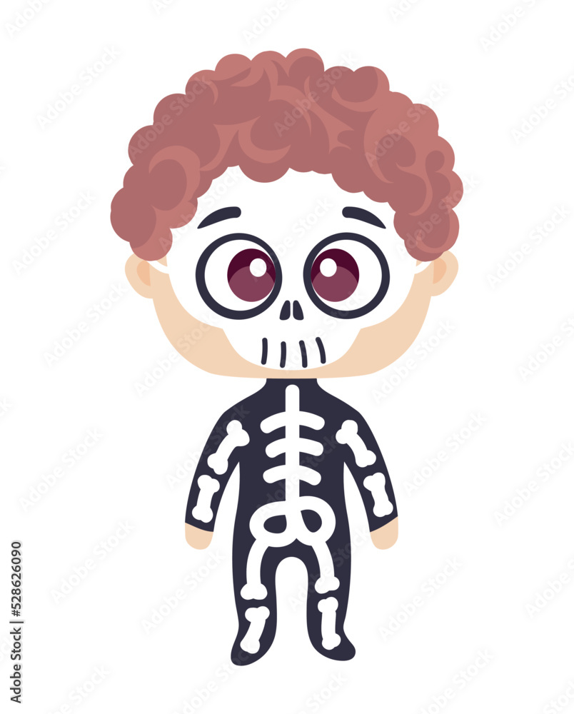 boy skeleton halloween