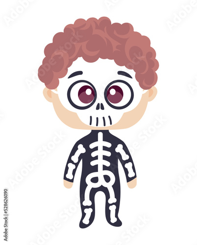 boy skeleton halloween