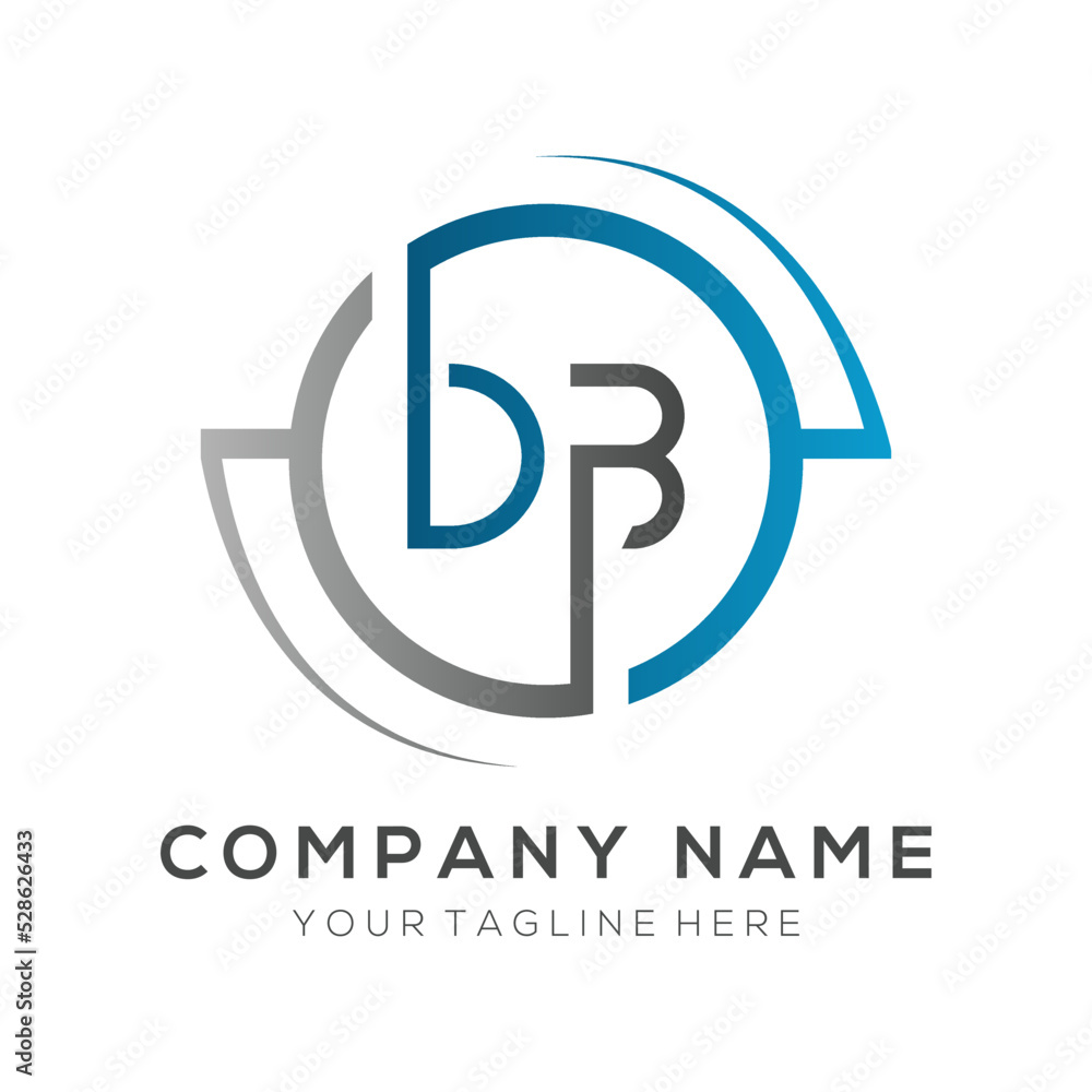 letter DB Logo Design Vector Template. Initial Blue And Silver Letter Design DB Vector Illustration With White Background. letter DB Logo Design Vector Template. Initial Blue And Silver Letter Design DB Vector Illustration With White Background.