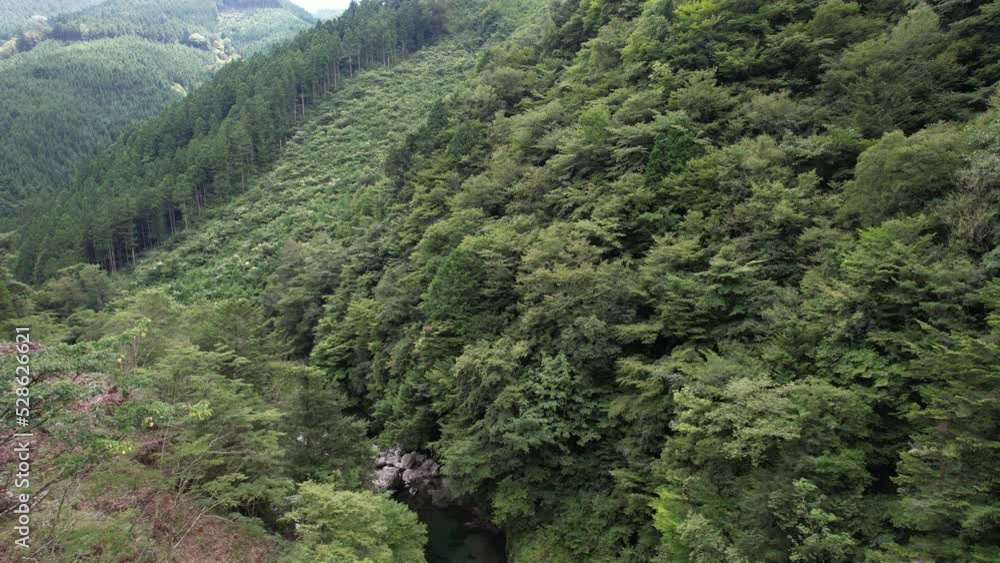 瀬戸川渓谷 ドローン空撮 瀬戸川渓谷 ドローン空撮