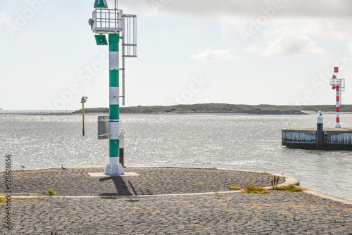 Texel, Netherlands. August 2022. The harbor head of the ferry port of Texel. photo