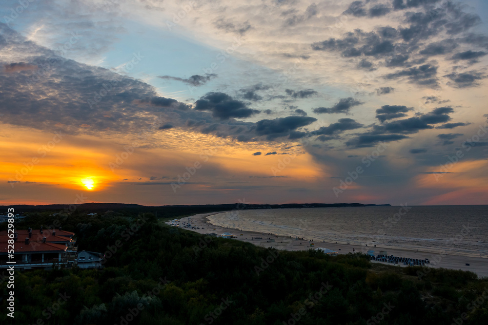  Swinemünde Strand, Polen.  Świnoujście Beach, Poland