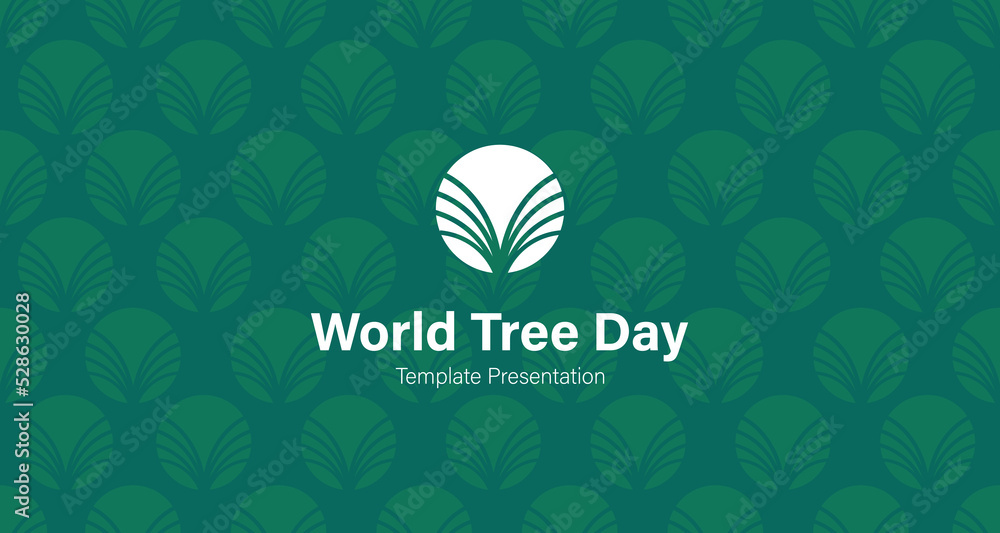 Template Presentation for World Tree Day, Earth Day, Environment Day with Logo